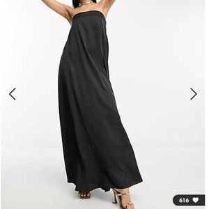 ASOS DESIGN satin trapeze maxi dress NWOT
